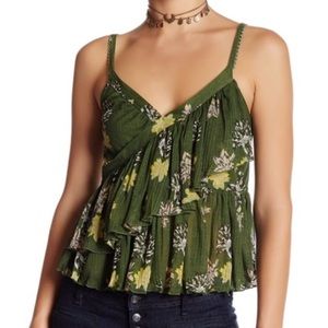 Free People Ruffle Tank